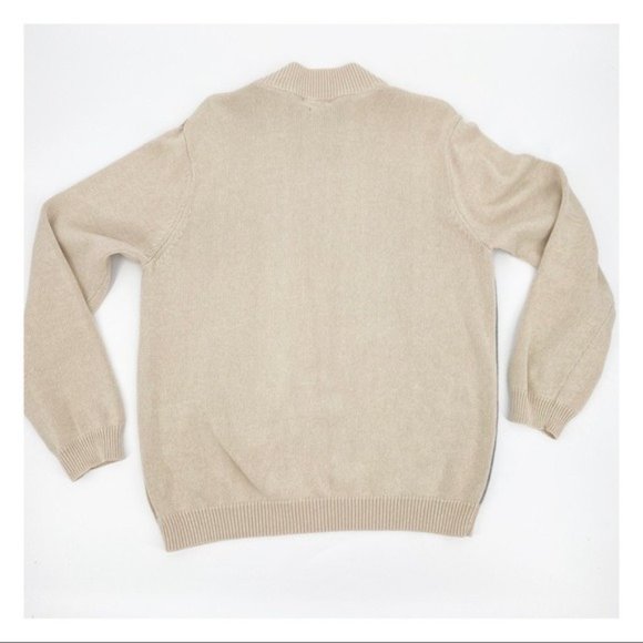 Van Heusen Studio Quarter Zip Argyle Sweater Large - Picture 4 of 7